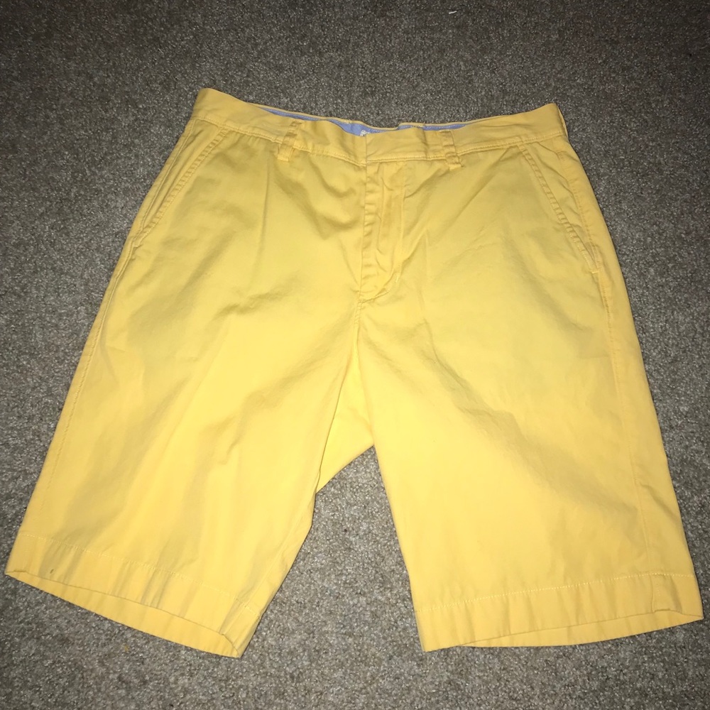Yellow J Crew shorts